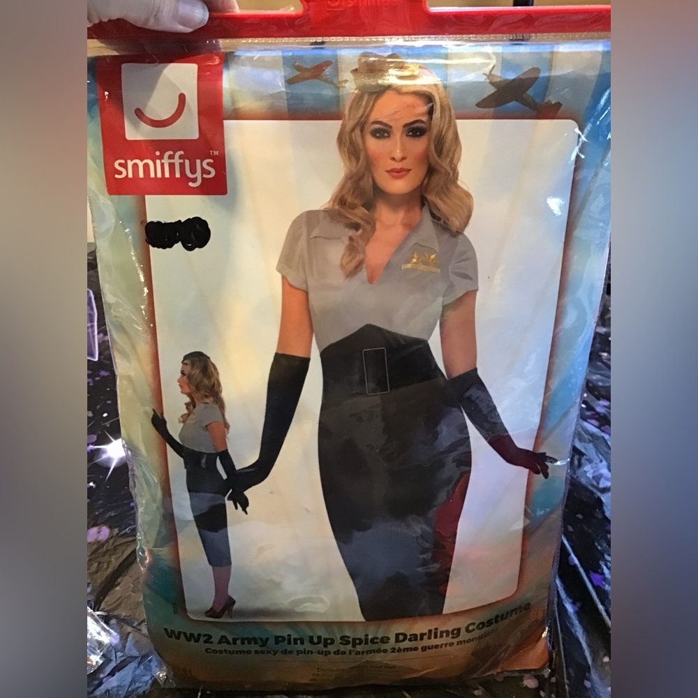 Smiffys WW2 army pin up spice darling costume size small -NEW